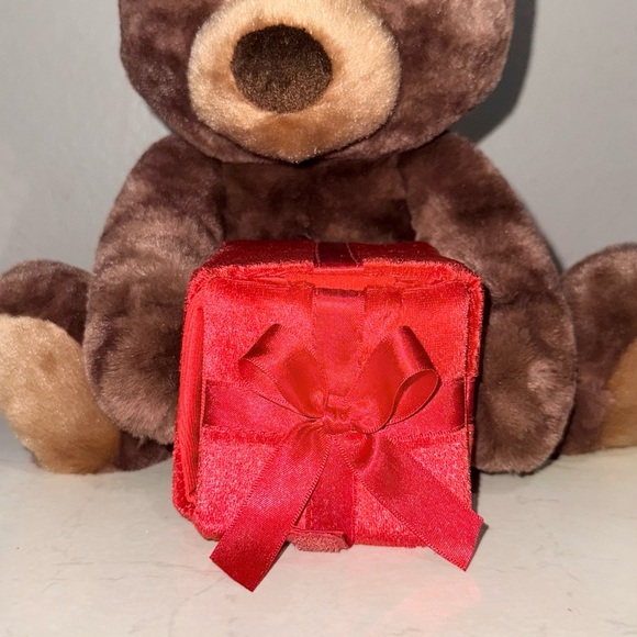 Plush Brown Bear with Red Gift Box - Picture 4 of 5